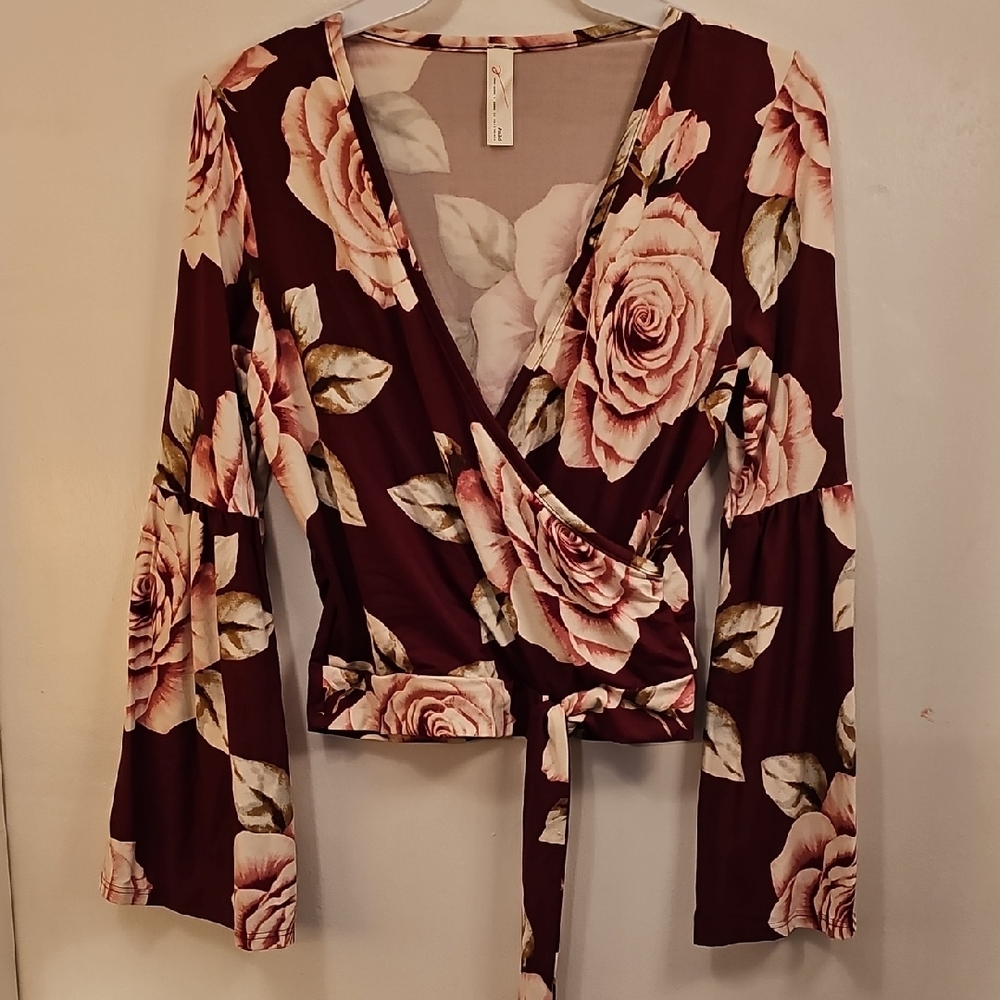 Floral Print Crop Top